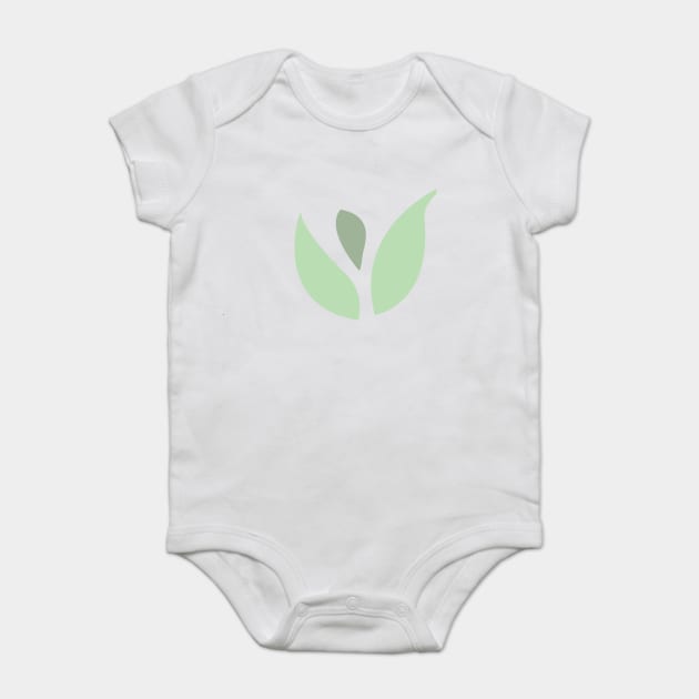 Green  flower Baby Bodysuit by MarynaB